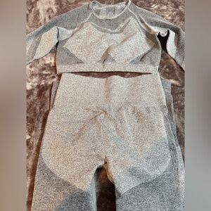 Women's Gray Seamless Activewear Set